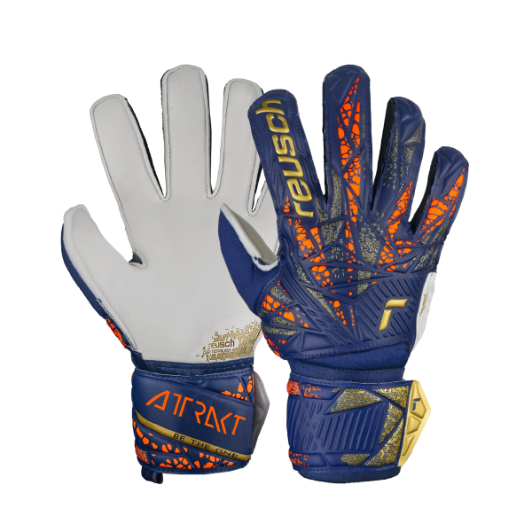 Reusch Attrakt Grip Junior 5472815 4410 blau orange gold 1